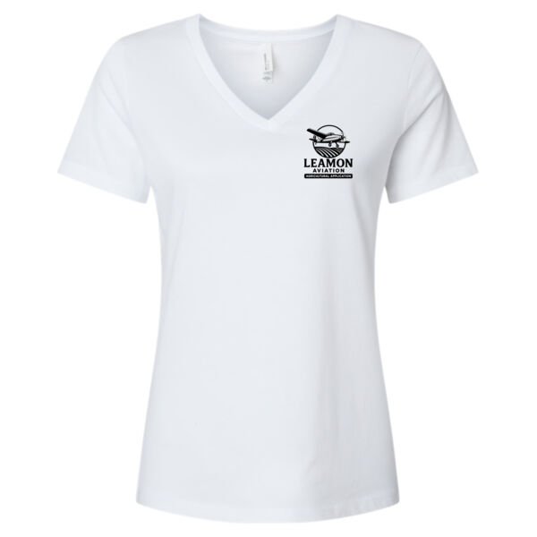Leamon Aviation 2026 - Women's Relaxed Heather CVC V-Neck Tee Thumbnail